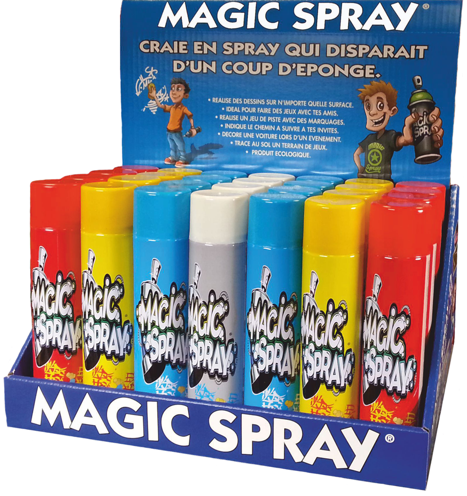 Мел-спрей Magic Spray раскрасит мир вокруг вас новыми яркими красками.