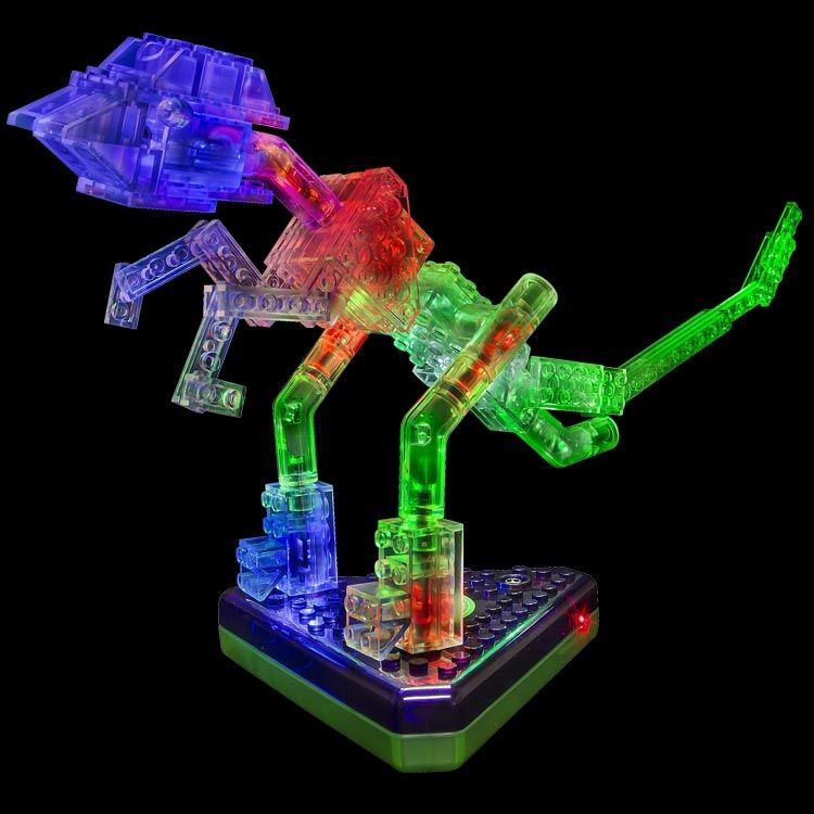 Конструктор со светодиодами Laser Pegs (Лазер Пегс) «Динозавры» (набор 24 в 1