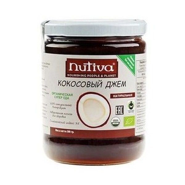 Органический кокосовый джем Nutiva, 500 г.