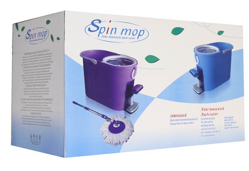 Швабра Spin Mop с отжимом и полосканием 