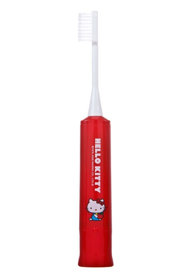 Детская звуковая зубная щётка Hapica Hello Kitty красная