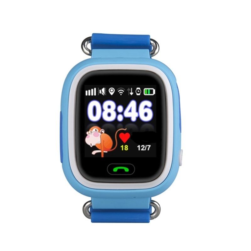 картинка Smart Baby Watch Q80 сенсорные Wi-Fi синие от магазина+