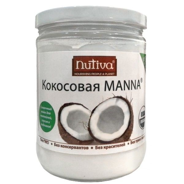 Органическая Кокосовая манна (крем) – лучший натуральный продукт от "Nutiva" (Филиррины)
