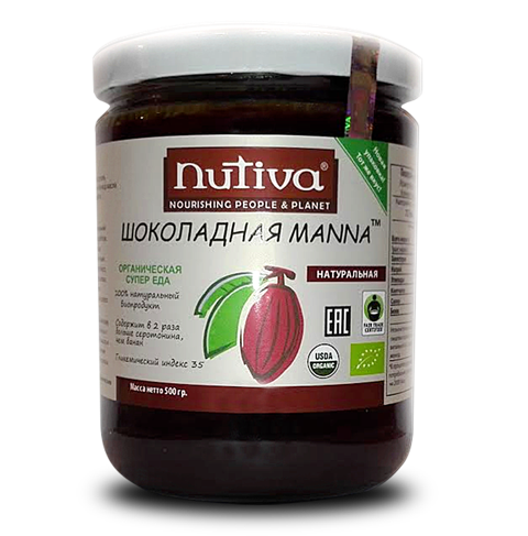 Кокосово-шоколадный крем Choko Manna от «Nutiva» не только необычайно вкусный, но и очень полезный натуральный продукт для здоровья. 