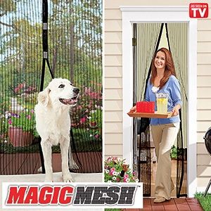 Магнитная антимоскитная штора Magic mesh заменит вам дверь летом!