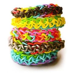 Loom Bands - яркие резинки-кольца, плетение на станке