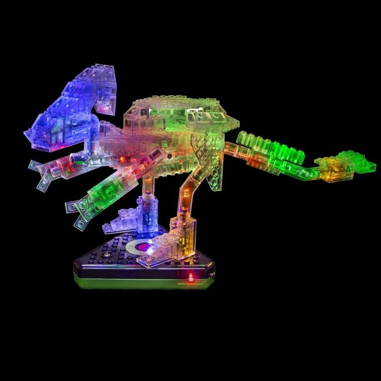 Конструктор со светодиодами Laser Pegs (Лазер Пегс) «Динозавры» (набор 24 в 1