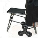 Тележка хозяйственная с сумкой - раскладной стульчик для отдыха