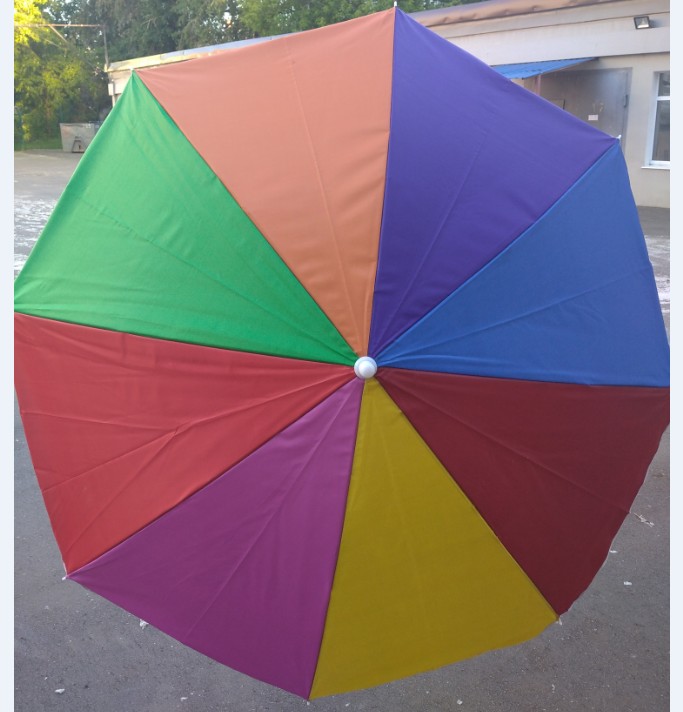 Пляжный зонт с наклоном Радуга