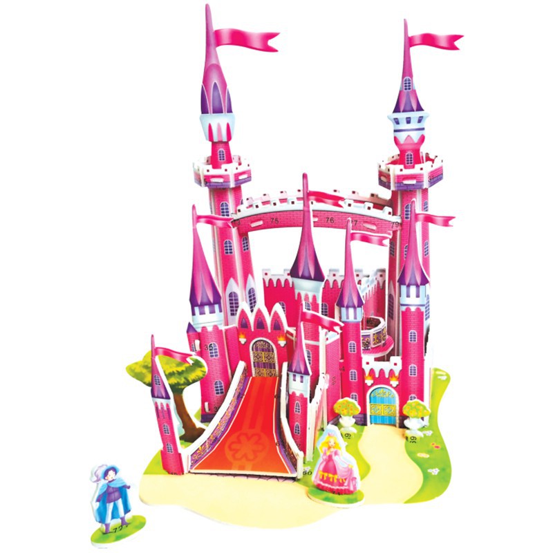 3D пазл Розовый замок