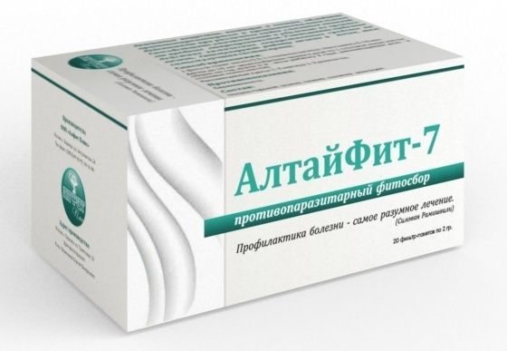 Фитосбор "Алтайфит №7" противопаразитарный 40г (20 фильтр-пакетов)