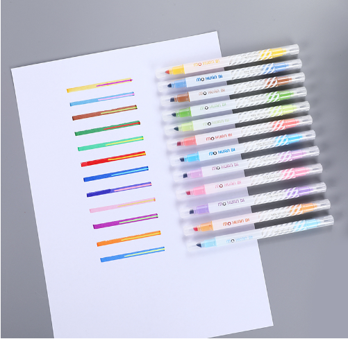 картинка Маркеры двусторонние 24 цвета, набор 12 шт  от магазина+