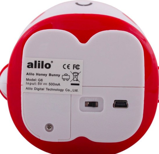 Медовый зайка Alilo G6+ с Bluetooth красный