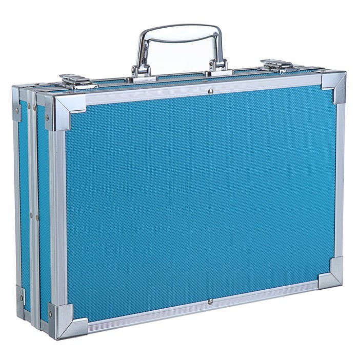 картинка Художественный набор 145 предметов в голубом чемоданчике от магазина+