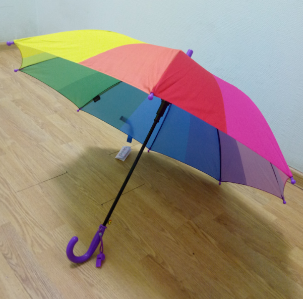 Детский зонт Радуга, полуавтомат