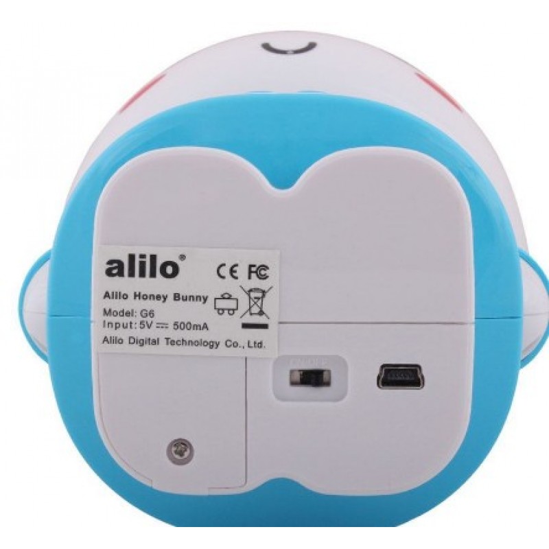 Медовый зайка Alilo G6+ с Bluetooth голубой