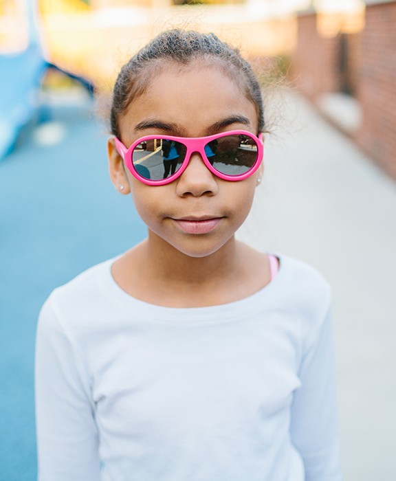 Очки BABIATORS ACES "Поп звезда" розовые с зеркальными линзами (7-14 лет) солнцезащитные очки для подростков