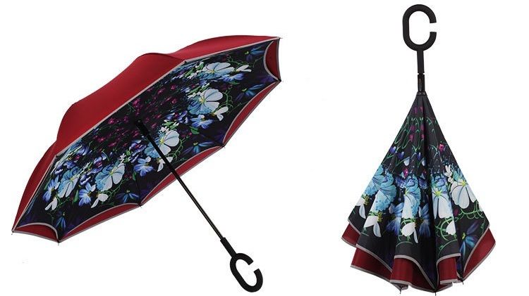 Купить обратный зонт наоборот 8-495-510-30-26. Выбери свой цвет!