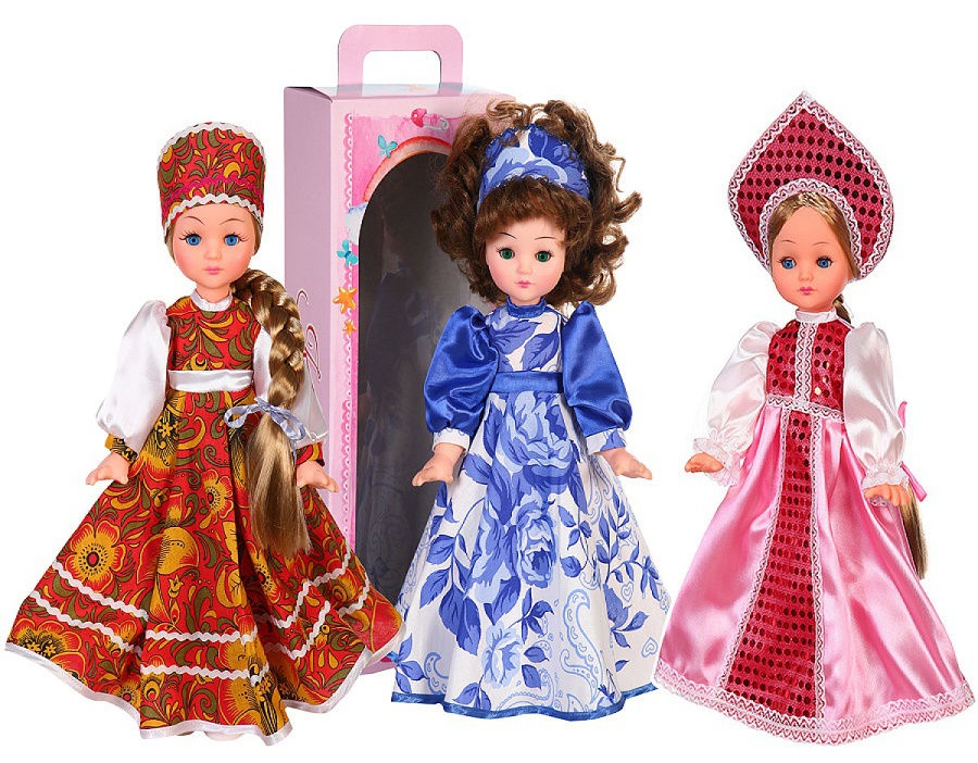 Оригинальная кукла Василина Хохлома из коллекции «Русские красавицы» купить в интернет магазине